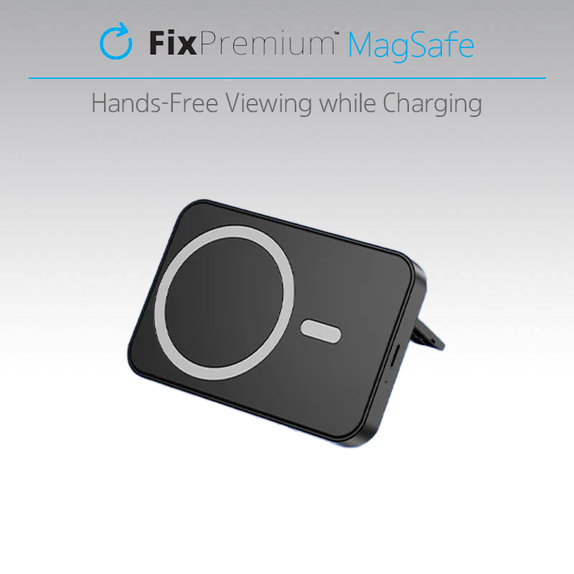 FixPremium - MagSafe PowerBank mit Ständer 5000mAh, weiss