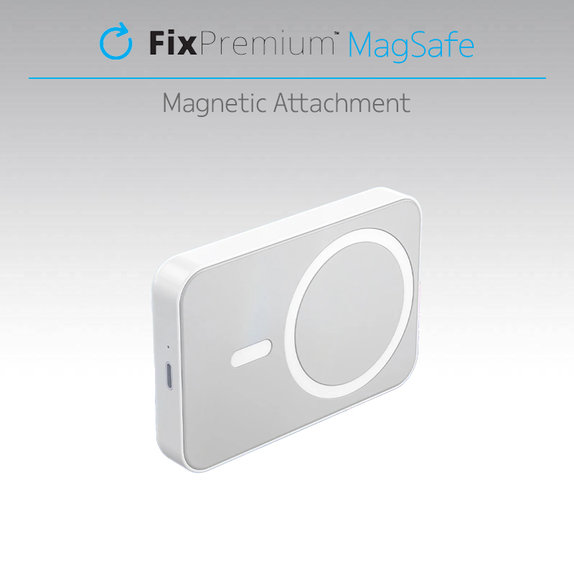 FixPremium - MagSafe PowerBank mit Ständer 5000mAh, weiss