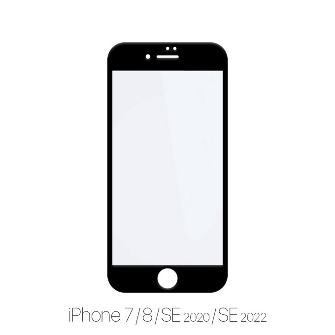 FixPremium FullCover Glass - Gehärtetes Glas für iPhone 7, 8, SE 2020 und SE 2022 (10 Pack)