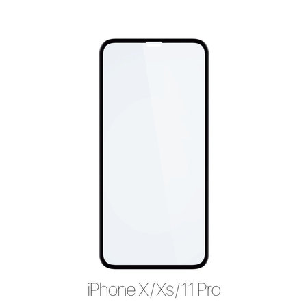 FixPremium FullCover Glass - Gehärtetes Glas für iPhone X, XS und 11 Pro (10 Pack)