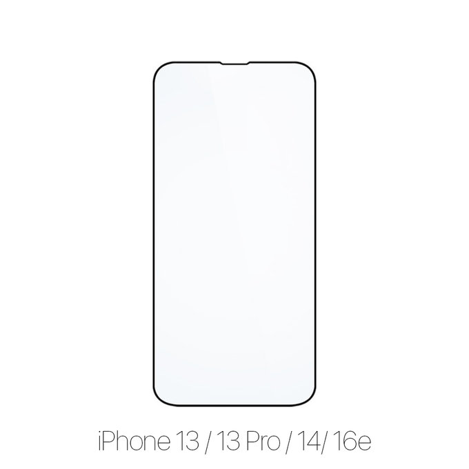 FixPremium FullCover Glass - Gehärtetes Glas für iPhone 13, 13 Pro, 14 und 16e (10 Pack)