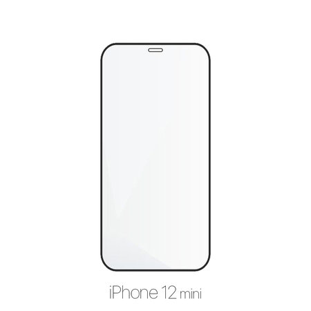 FixPremium FullCover Glass - Gehärtetes Glas für iPhone 12 mini (10 Pack)