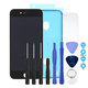 Apple iPhone 8, SE (2020), SE (2022) - LCD Display + Touchscreen Front Glas + Rahmen (Black) Refurbished PRO + LCD Klebestreifen Sticker + Gehärtetes Glas + Werkzeugsatz - Multipack
