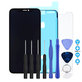 Apple iPhone X - LCD Display + Touchscreen Front Glas + Rahmen TFT + LCD Klebestreifen Sticker + Gehärtetes Glas + Werkzeugsatz - Multipack
