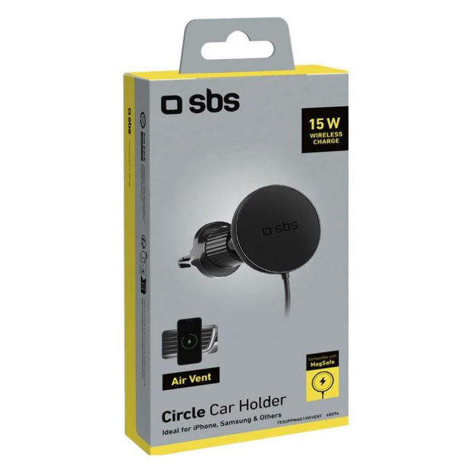 SBS - Fahrzeughalter Circle mit MagSafe, 15W, schwarz
