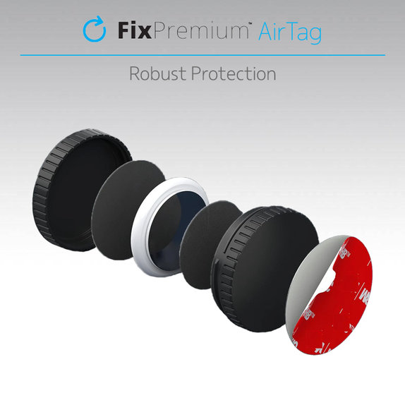 FixPremium - Schutzhülle für AirTag, schwarz