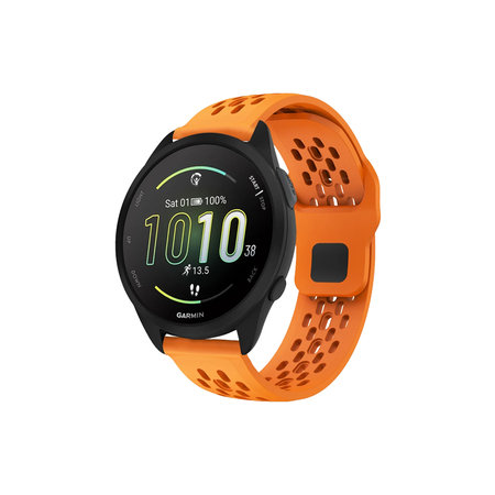 FixPremium - Universal-Silikonarmband für Garmin (22mm), orange