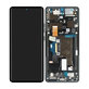 Motorola Edge 50 Ultra - LCD Display + Touchscreen Front Glas + Rahmen (Forest Grey) - 5D68C24483 Genuine Service Pack