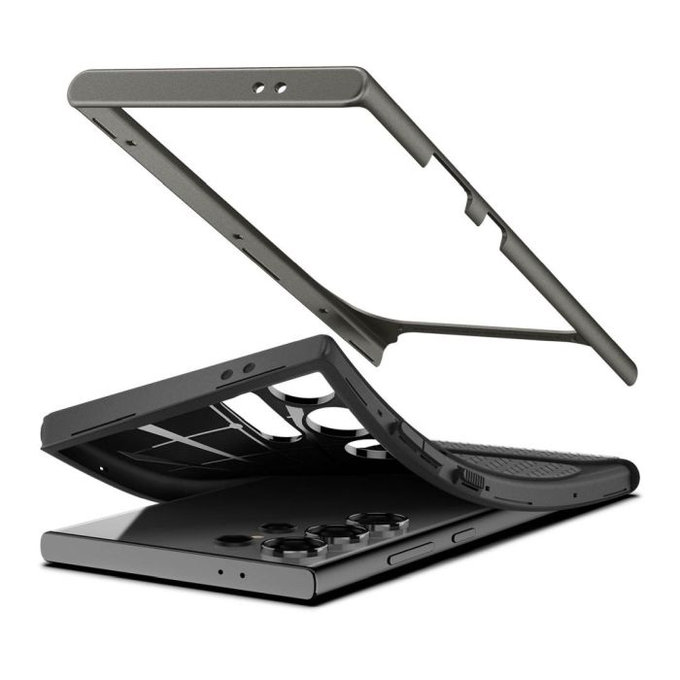 Spigen - Hülle Neo Hybrid für Samsung Galaxy S24 Ultra, Gunmetal