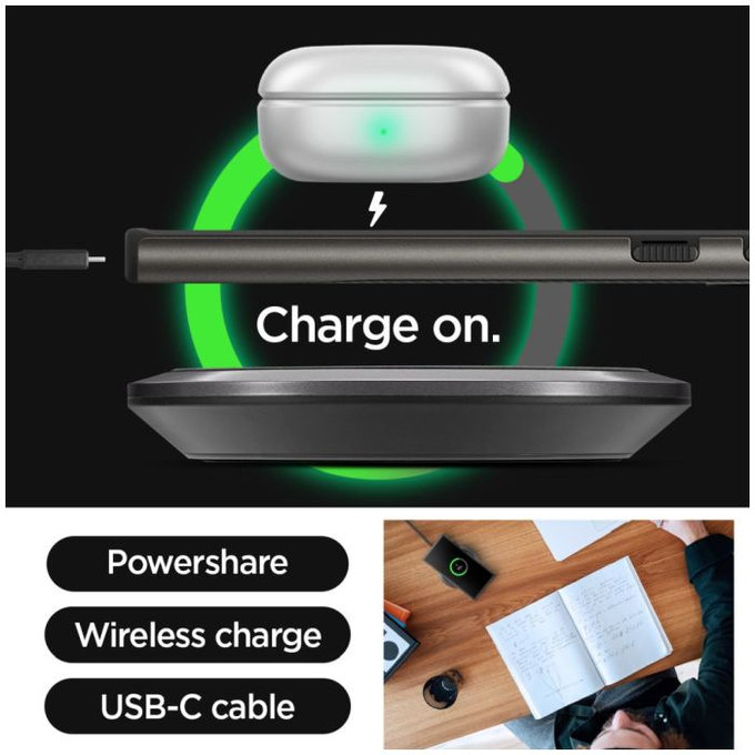 Spigen - Hülle Neo Hybrid für Samsung Galaxy S24 Ultra, Gunmetal