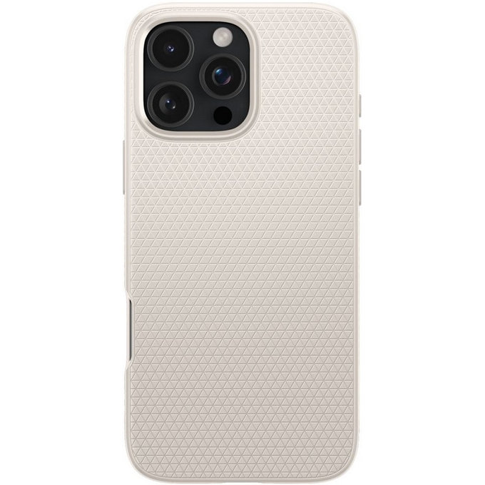 Spigen - Hülle Liquid Air für iPhone 16 Pro Max, natural titanium