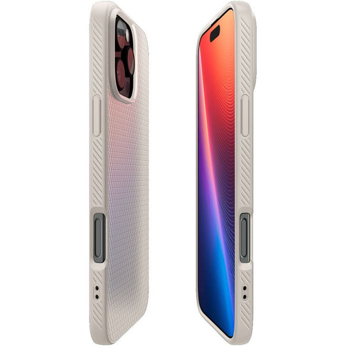 Spigen - Hülle Liquid Air für iPhone 16 Pro Max, natural titanium