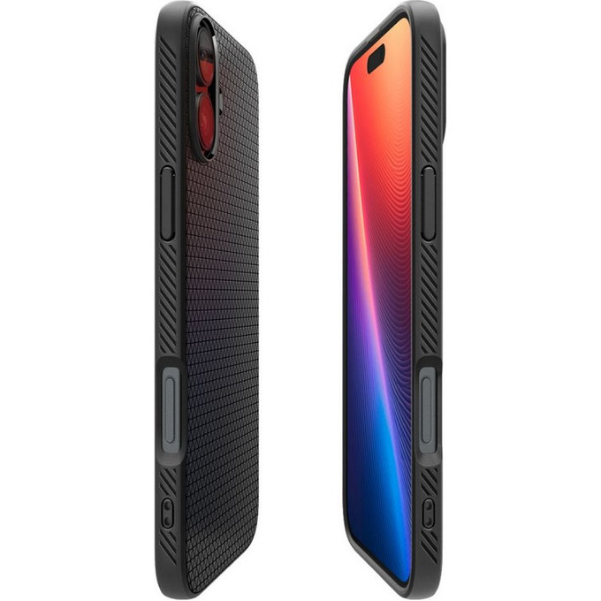 Spigen - Hülle Liquid Air für iPhone 16 Plus, matte black