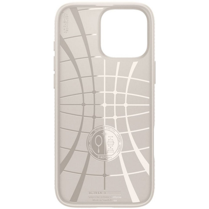 Spigen - Hülle Liquid Air für iPhone 16 Pro, natural titanium