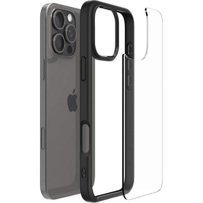 Spigen - Hülle Ultra Hybrid für iPhone 16 Pro, matte black