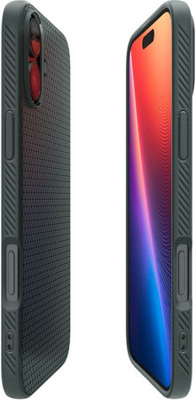 Spigen - Hülle Liquid Air für iPhone 16, abyss green