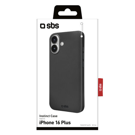 SBS - Hülle Instinct Für iPhone 16 Plus, schwarz