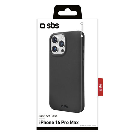 SBS - Hülle Instinct Für iPhone 16 Pro Max, schwarz