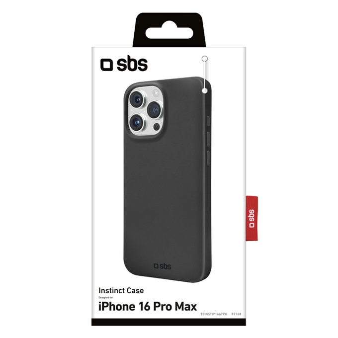 SBS - Hülle Instinct Für iPhone 16 Pro Max, schwarz
