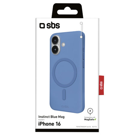 SBS - Hülle Instinct Mag mit MagSafe Für iPhone 16, blau