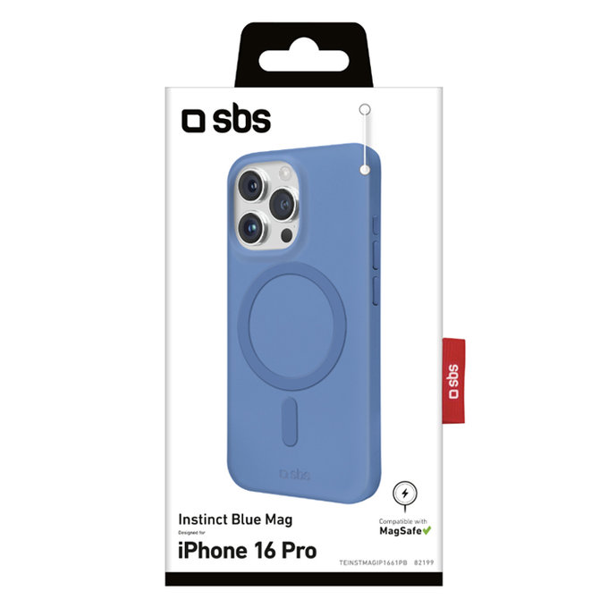 SBS - Hülle Instinct Mag mit MagSafe Für iPhone 16 Pro, blau