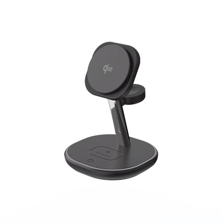 FixPremium - MagSafe Ladeständer mit Qi2, schwarz