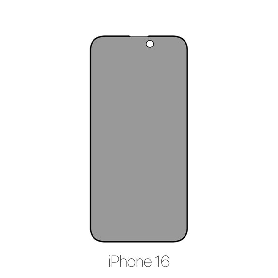 FixPremium Privacy Anti-Spy Glass - Gehärtetes Glas für iPhone 16