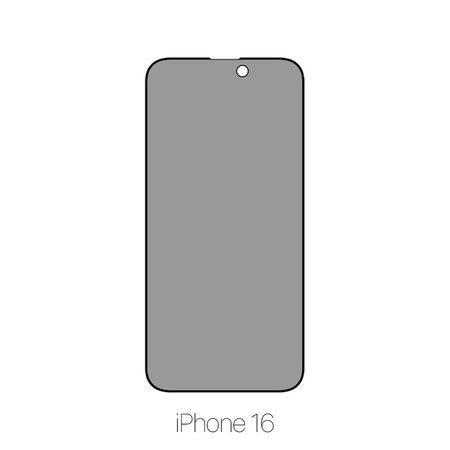 FixPremium Privacy Anti-Spy Glass - Gehärtetes Glas für iPhone 16
