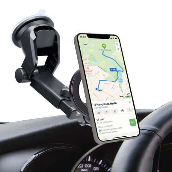 SBS - Kfz‑Halterung Circle Mag mit Teleskoparm, MagSafe, schwarz