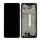 Samsung Galaxy A73 A736 - LCD Display + Touchscreen Front Glas + Rahmen (Black) OLED