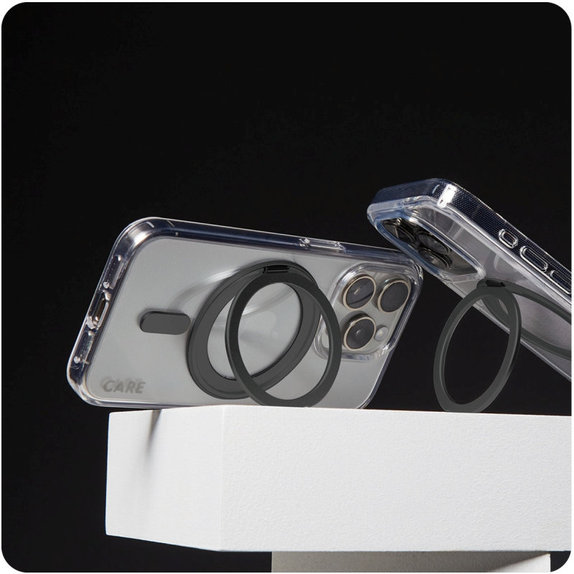 Kickstand Hülle mit MagSafe für iPhone 16 Pro Max, Schwarz, CARE