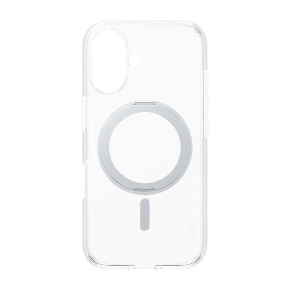 Kickstand Hülle mit MagSafe für iPhone 16, Silber, CARE
