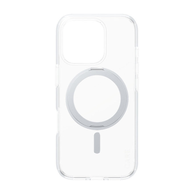 Kickstand Hülle mit MagSafe für iPhone 16 Pro, Silber, CARE