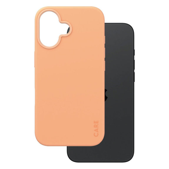 Fearlessly Hülle mit MagSafe für iPhone 16, Peachy, CARE