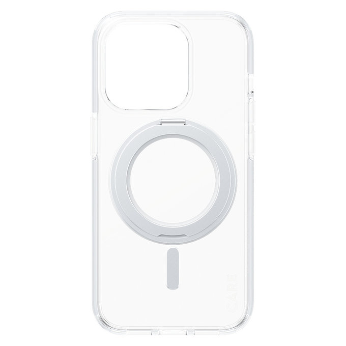 Hülle Kickstand mit MagSAFE by PanzerGlass für iPhone 15 Pro, Silber, PanzerGlass
