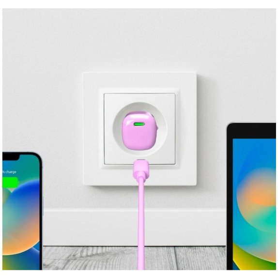PURO - Ladeadapter MiniPro USB-C, GaN, 20W, coraltastic