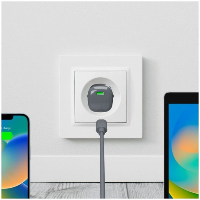 PURO - Ladeadapter MiniPro USB-C, GaN, 20W, black oyster