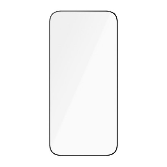Schutzglas UWF Ceramic mit Applikator für iPhone 15 Pro, Schwarz, PanzerGlass