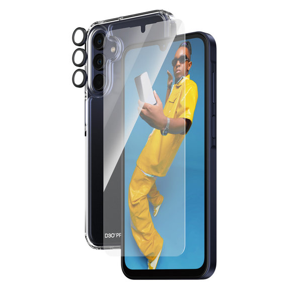 Bundle Hoops + Panzerglas UWF + Hard Case D3O für Samsung Galaxy A15/A15 5G, PanzerGlass
