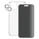 Bundle PicturePerfect + Panzerglas UWF Privacy + Hard Case D3O für iPhone 15 Plus, PanzerGlass