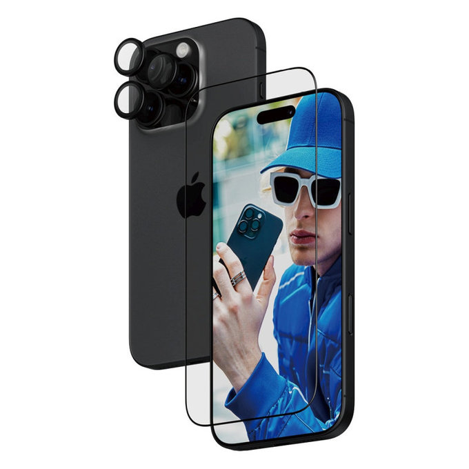 Bundle Hoops + UWF Schutzglas für iPhone 16 Pro, PanzerGlass