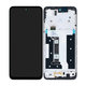 Motorola Moto G35 5G - LCD Display + Touchscreen Front Glas + Rahmen (Black) - 5D68C28856 Genuine Service Pack