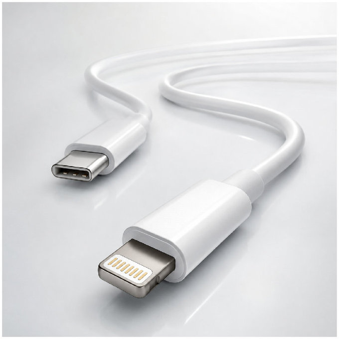 FixPremium - Kabel Lightning/USB-C, 1.5m, weiss