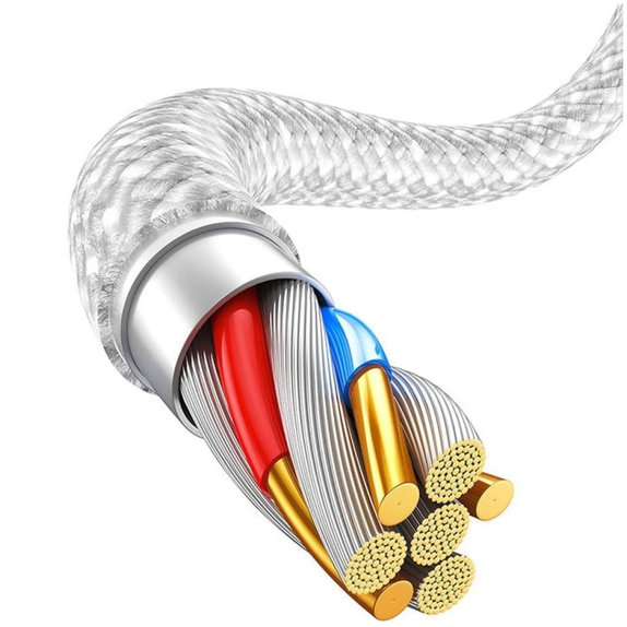 Baseus - Kabel Lightning/USB, 1.5m, weiss