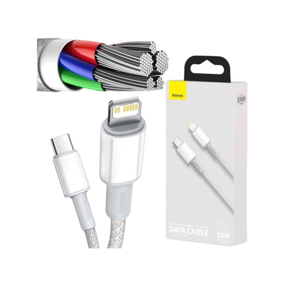 Baseus - Kabel Lightning/USB-C, 1.5m, weiss