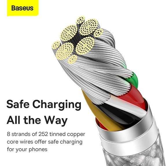 Baseus - Kabel USB-C/USB, 1.5m, weiss