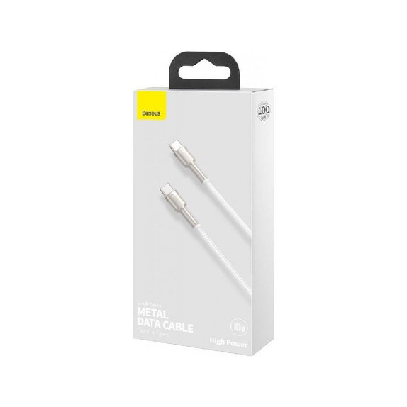 Baseus - Kabel USB-C/USB-C, 1.5m, weiss