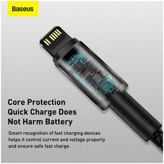 Baseus - Kabel Lightning/USB-C, 1.5m, schwarz