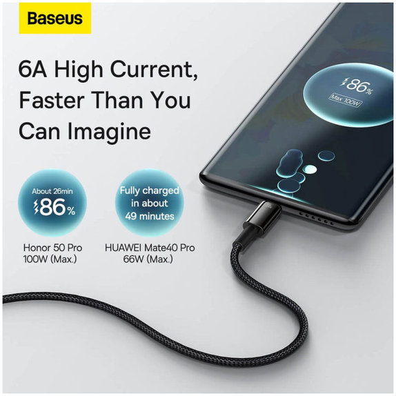 Baseus - Kabel USB-C/USB, 1.5m, schwarz