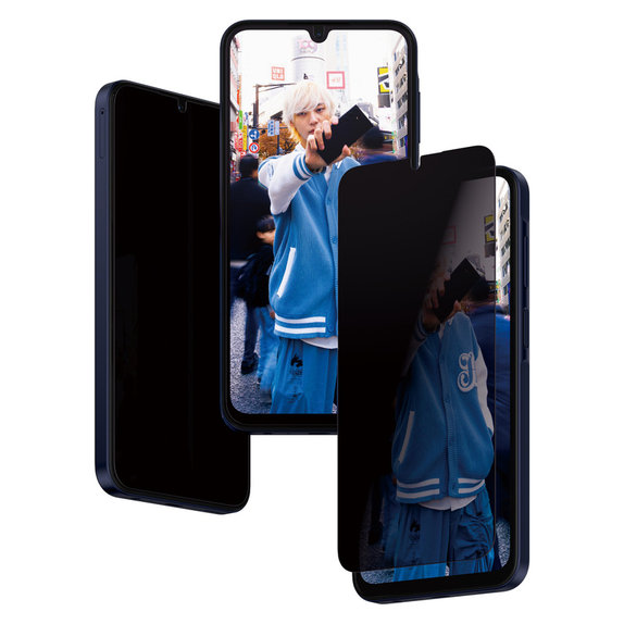 Panzerglas UWF Privacy mit Applikator für Samsung Galaxy A15/A15 5G, Schwarz, PanzerGlass